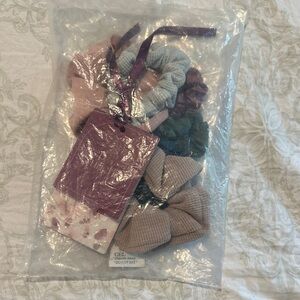 Anthropologie Multicolor Hair Scrunchies Set